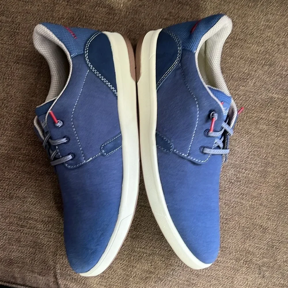 New Florsheim Crossover Canvas Elastic Lace Slip-On Sneaker Men’s size 10M Navy